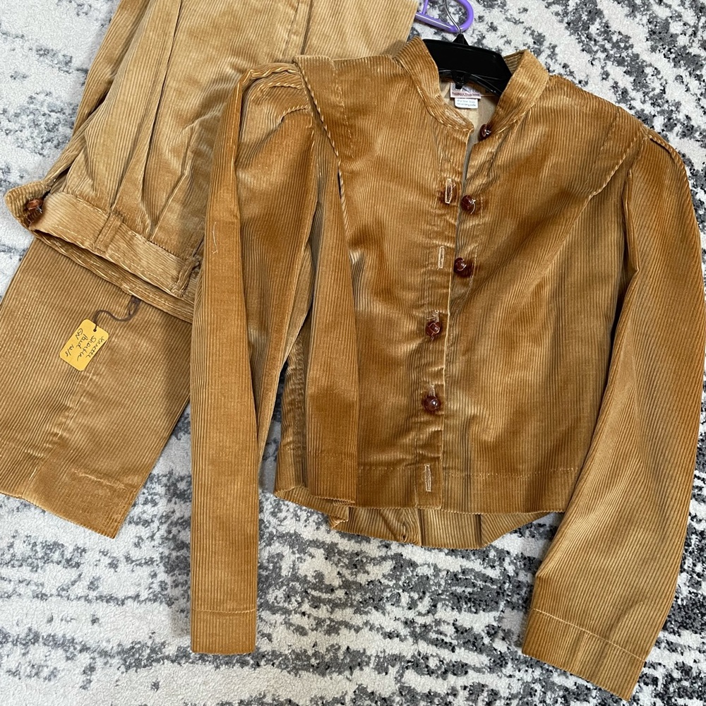 Corduroy pant suit NEW